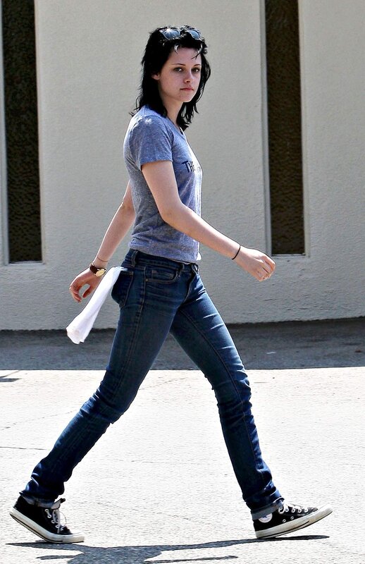 woman walking in casual clothes