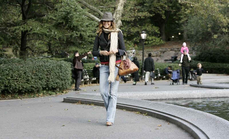 Woman walking in park