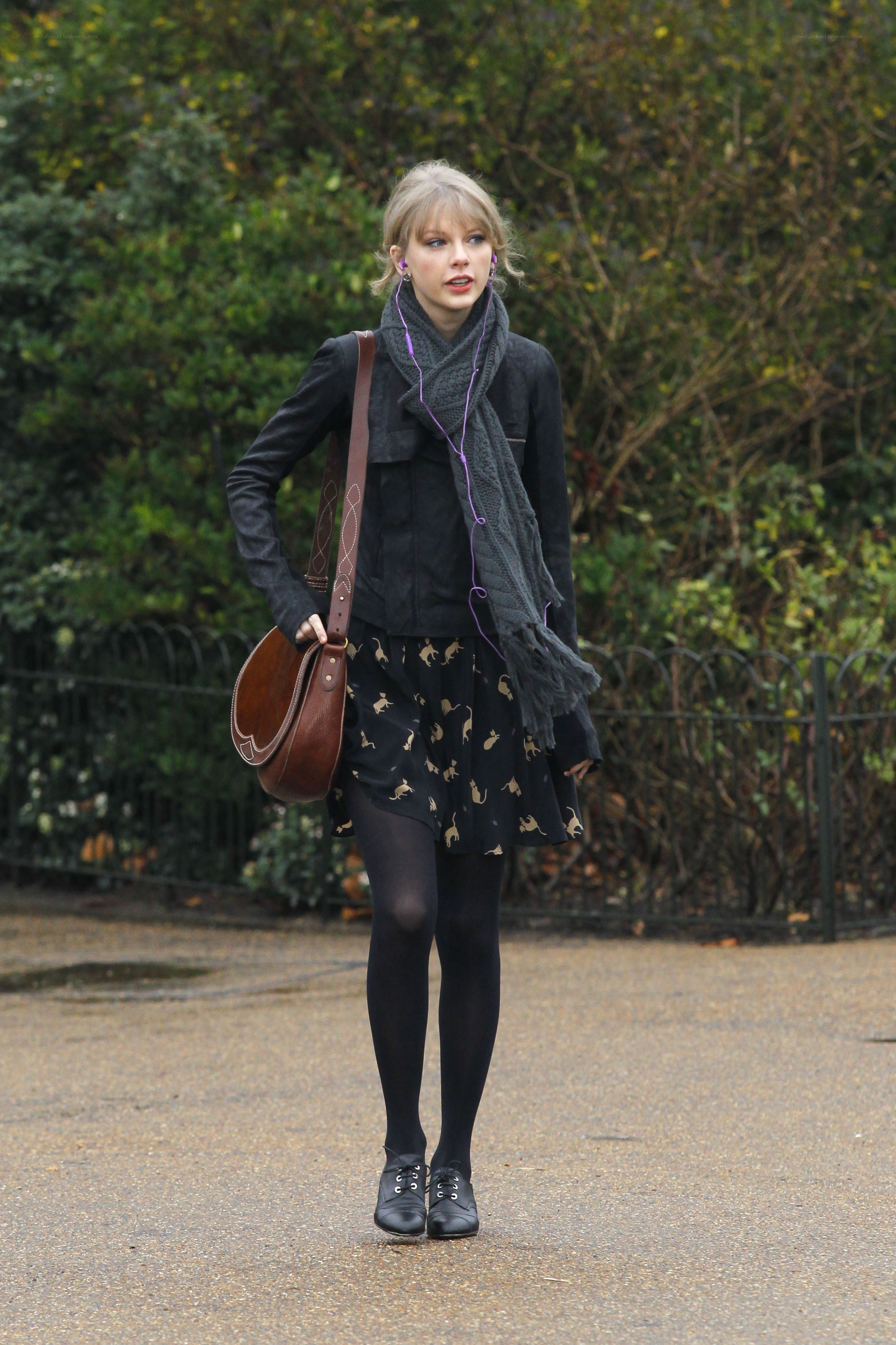woman walking in park