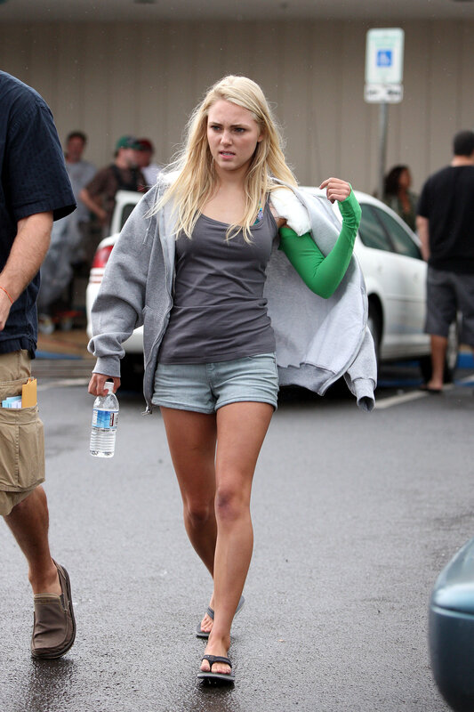 woman walking in parking lot