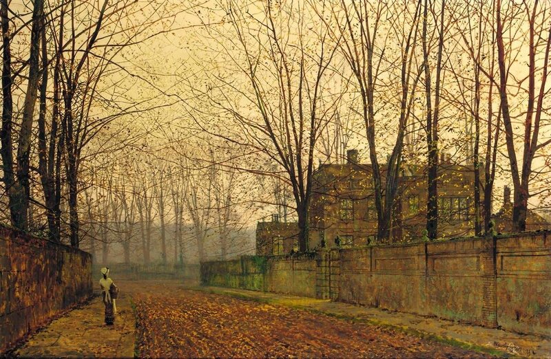 Woman Walking on Path — Brown, Serene