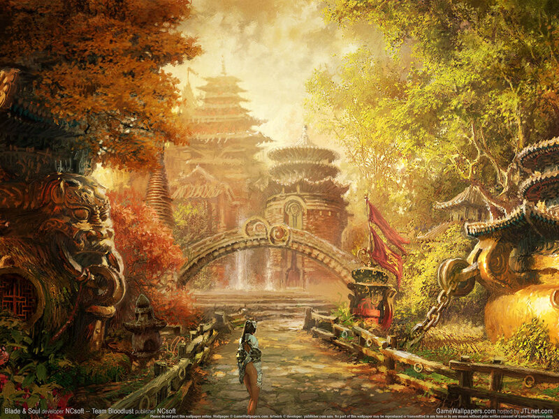 Woman Walking on Path — Gold, Serene, Autumn