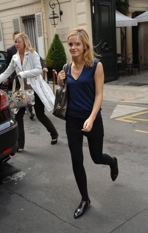 woman walking on street