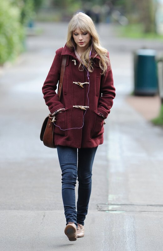 woman walking on street