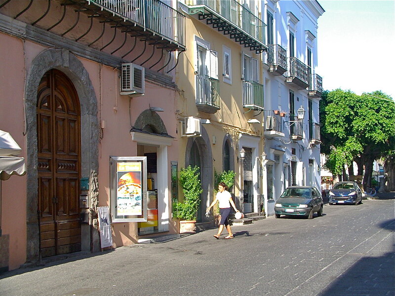 Woman Walking on Street — Pink