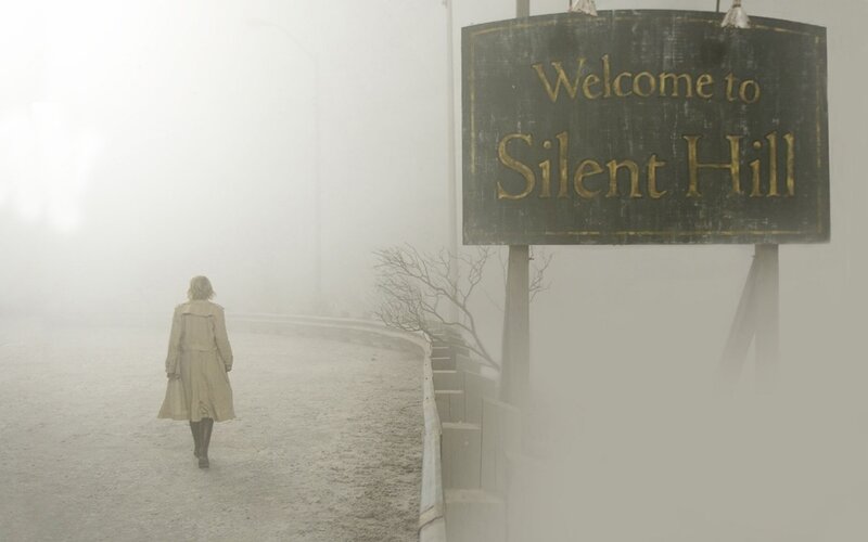 Woman walking to Silent Hill