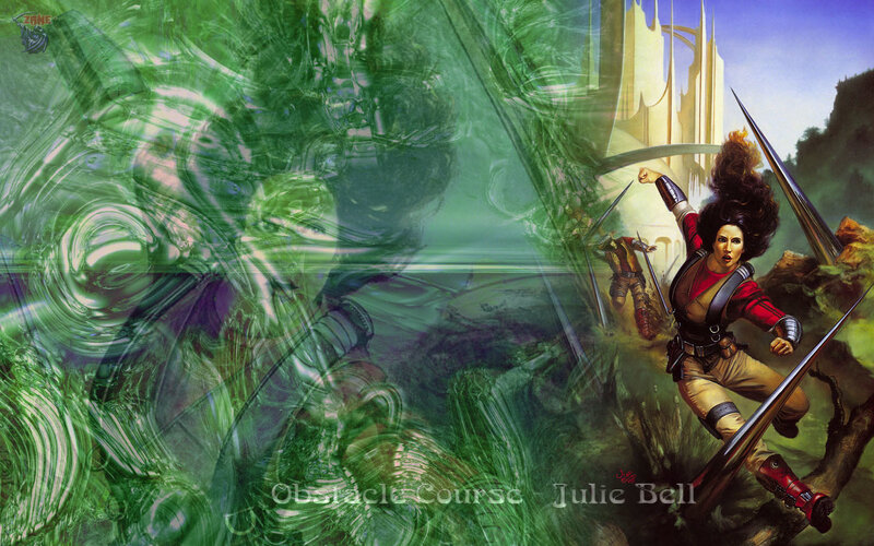 Woman Warrior in Action