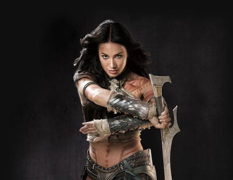 Woman Warrior with Axe — Black