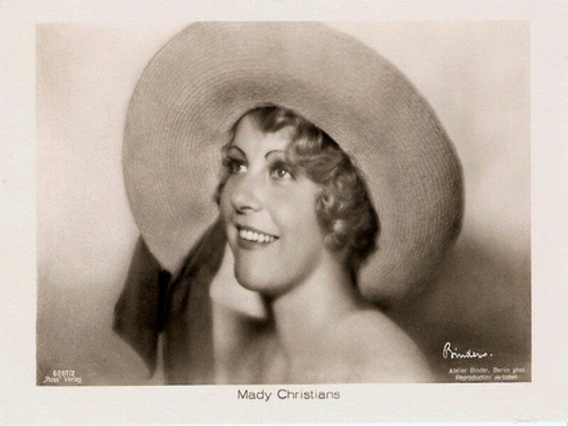 Woman Wearing a Hat — Black, Cheerful
