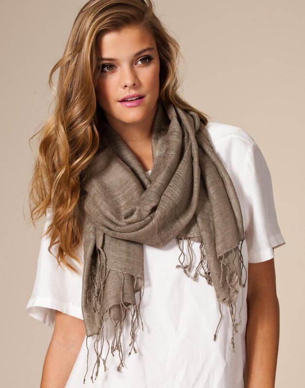 woman wearing a scarf