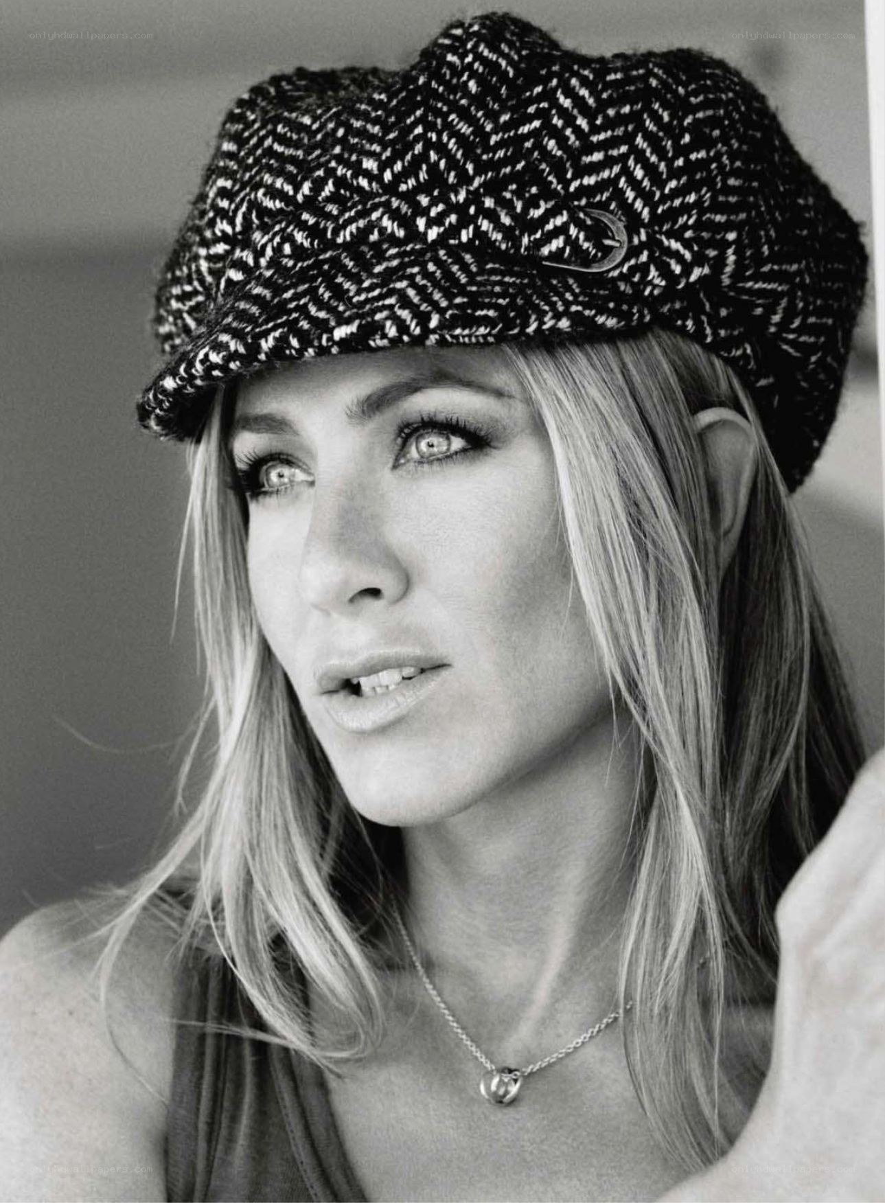 woman wearing a tweed cap