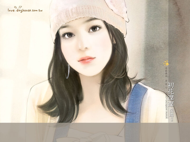 Woman Wearing Beanie — White
