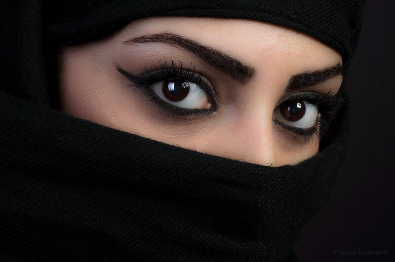 Woman Wearing Black Niqab