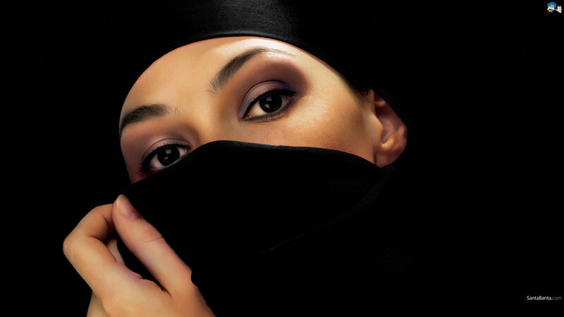 Woman Wearing Black Veil — Dramatic
