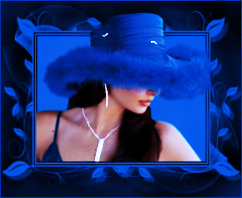 Woman Wearing Blue Hat — Dramatic