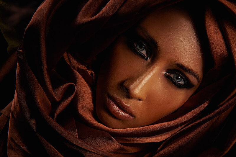 Woman Wearing Brown Hijab