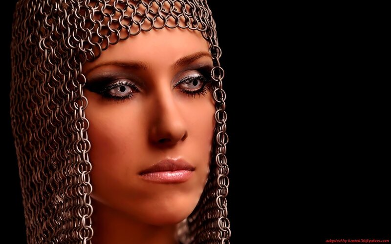 Woman Wearing Chainmail
