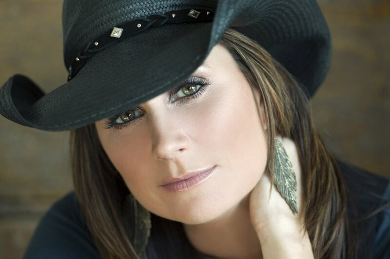 Woman Wearing Cowboy Hat — Black, Confident