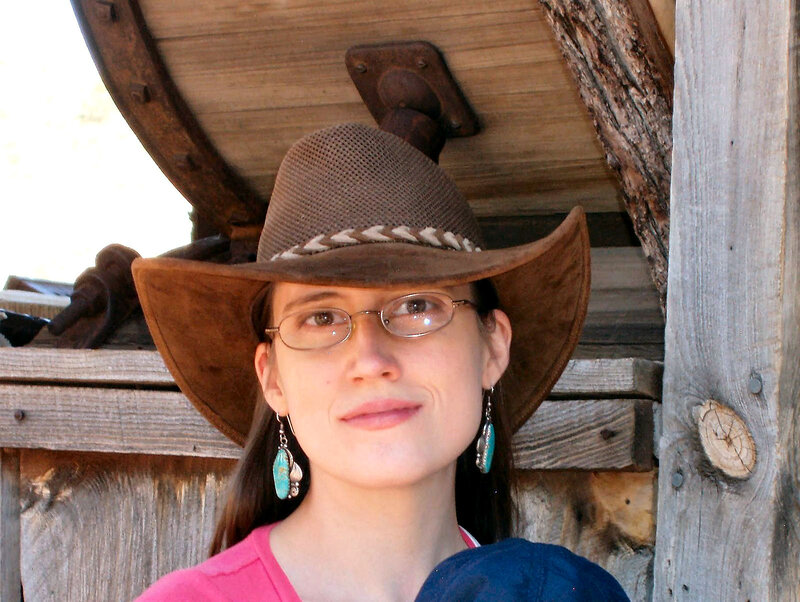 Woman Wearing Cowboy Hat — Brown, Calm