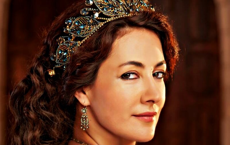 Woman Wearing Crown — Brown, Dramatic