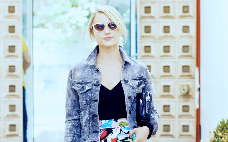 Woman Wearing Denim Jacket — Black