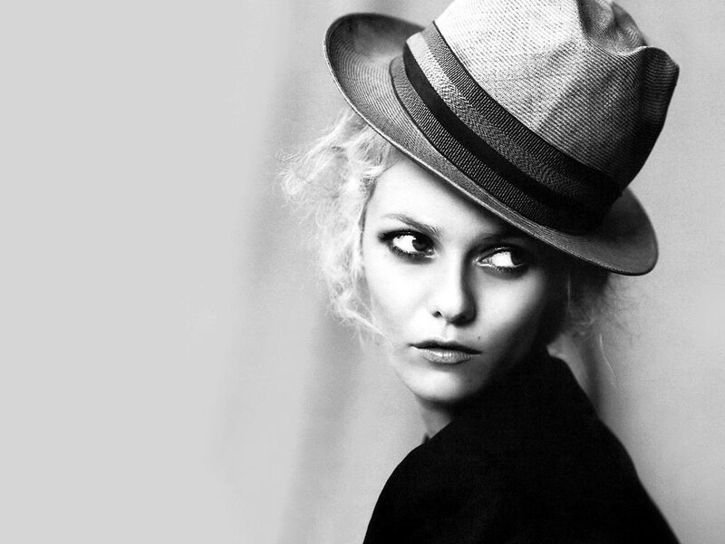 Woman Wearing Fedora Hat