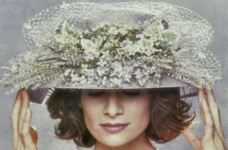 Woman Wearing Floral Hat