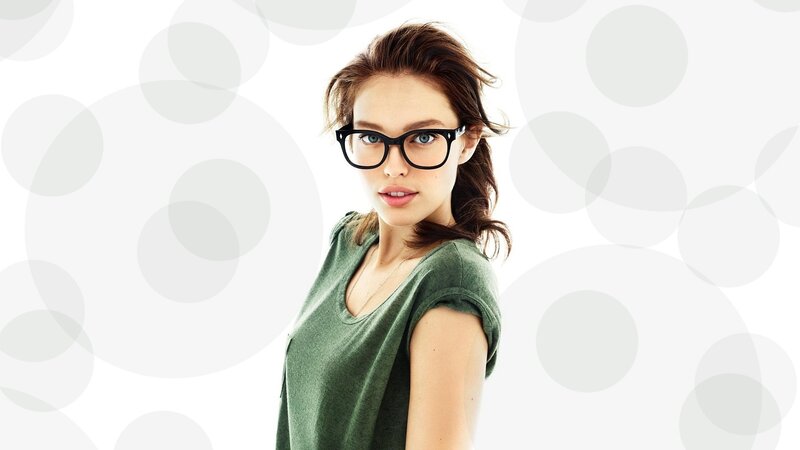 woman wearing glasses