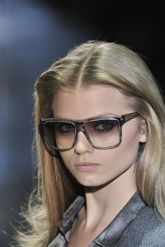woman wearing glasses