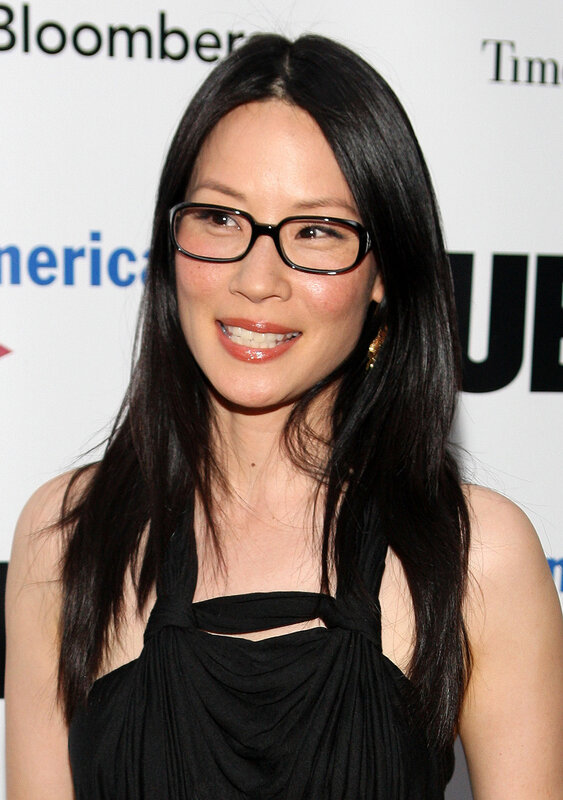 woman wearing glasses at event