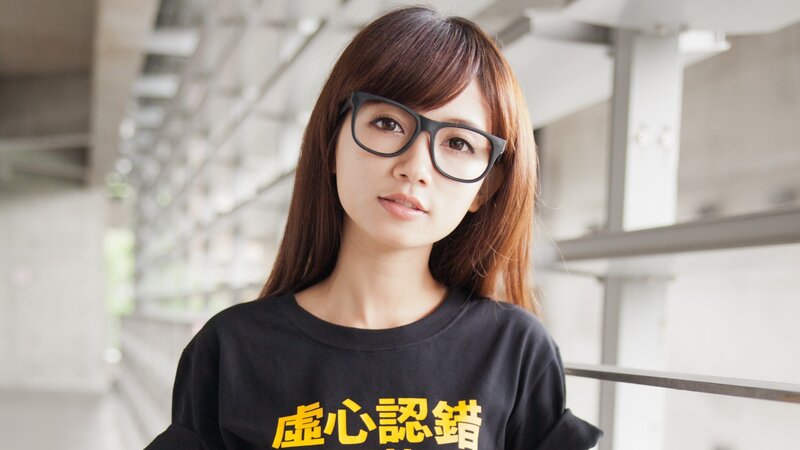 Woman Wearing Glasses — Black, Neutral, Afternoon