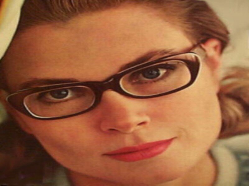 Woman Wearing Glasses — Brown, Neutral