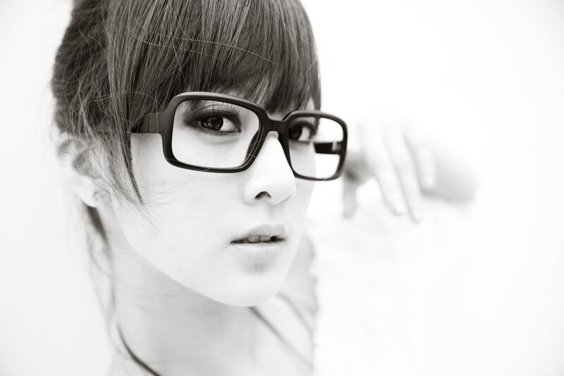 woman wearing glasses portrait