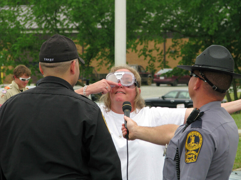 Woman Wearing Goggles