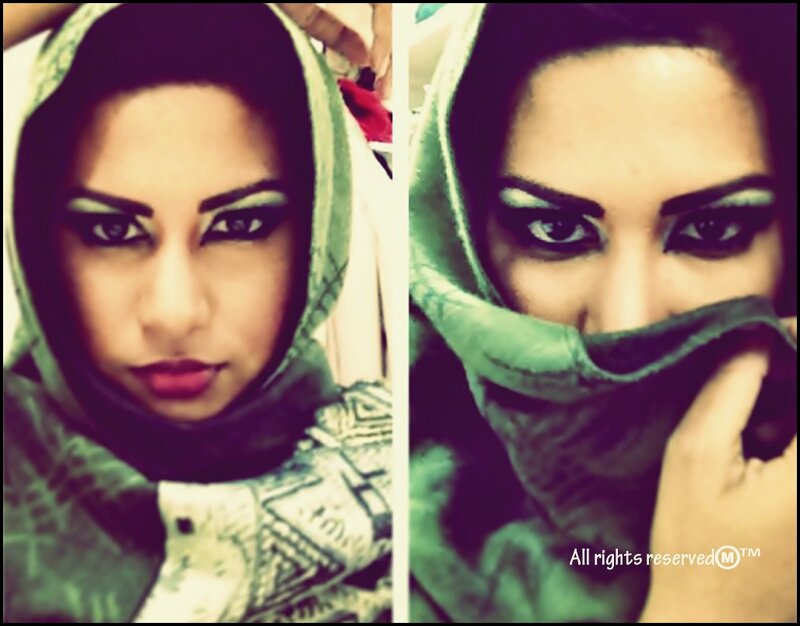Woman Wearing Green Headscarf — Dramatic