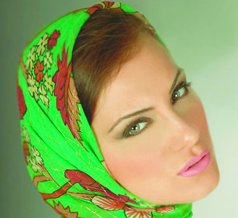 woman wearing green headscarf