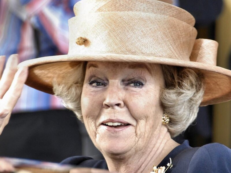 Woman Wearing Hat — Beige, Formal