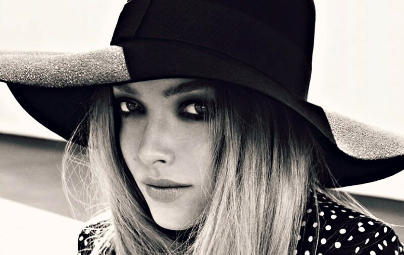 Woman Wearing Hat — Black, Dramatic, Photograph, Polka Dots