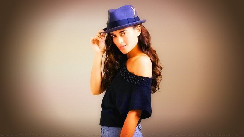 Woman Wearing Hat — Blue, Confident, Photograph, Shirt