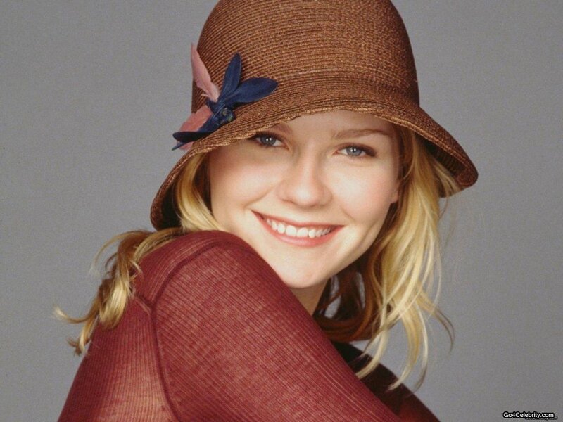 Woman Wearing Hat — Brown, Happy