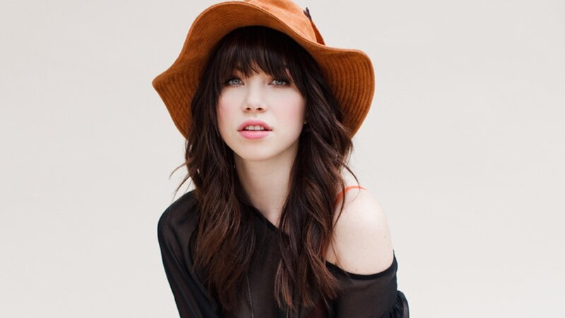 Woman Wearing Hat — Brown, Neutral, Photograph, Black Top, Black
