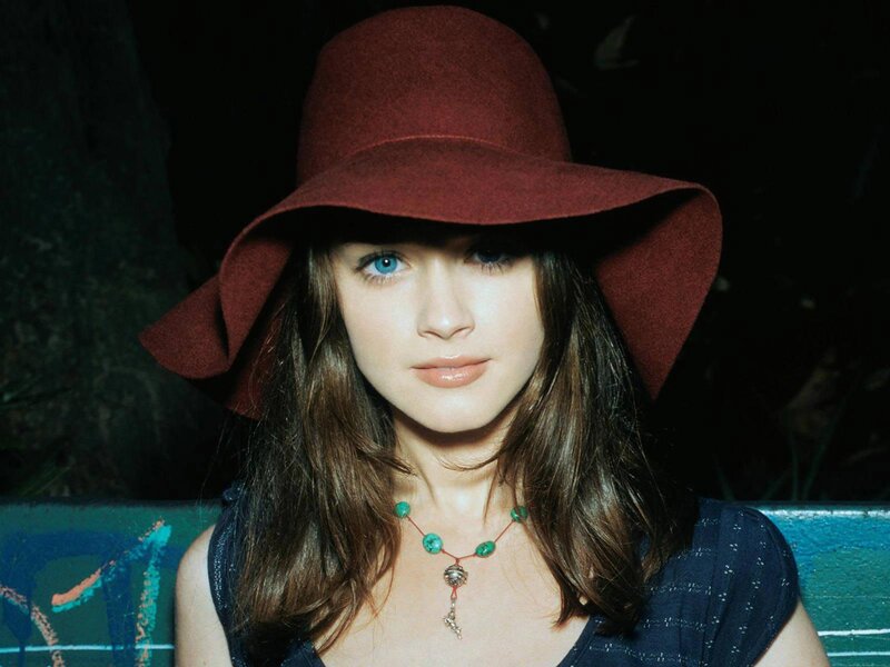 Woman Wearing Hat — Red, Calm, Night