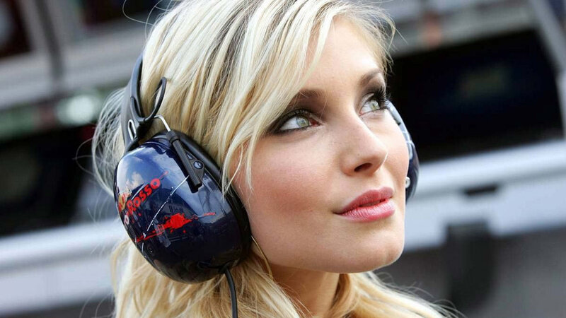 Woman Wearing Headphones — Blonde