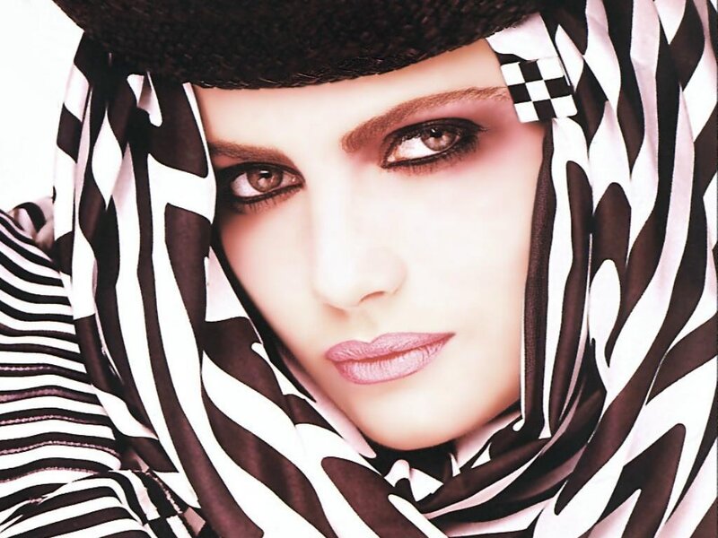 Woman Wearing Headscarf — Black