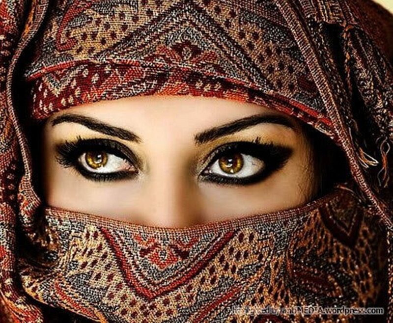 Woman Wearing Headscarf — Brown