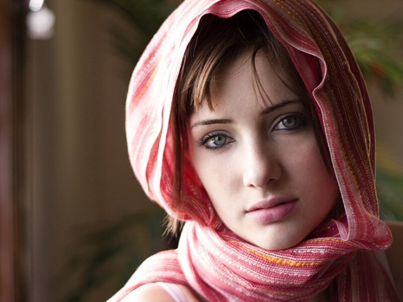 Woman Wearing Headscarf