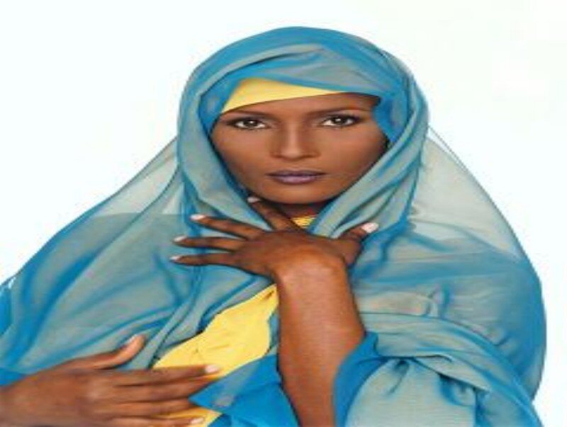 Woman Wearing Hijab — Blue, Calm