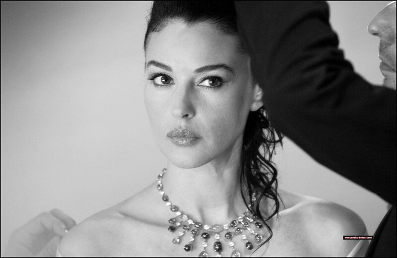 Woman Wearing Necklace — Black, Dramatic