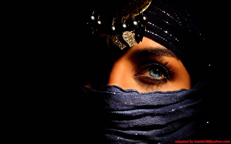 Woman Wearing Niqab — Black