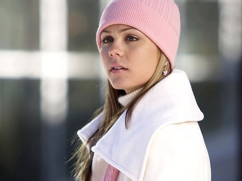 Woman Wearing Pink Beanie — Neutral